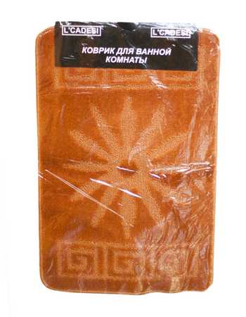 Коврик из полипропилена на латексной основе, "L'CADESI MONO", 50х80см, Терракотовый