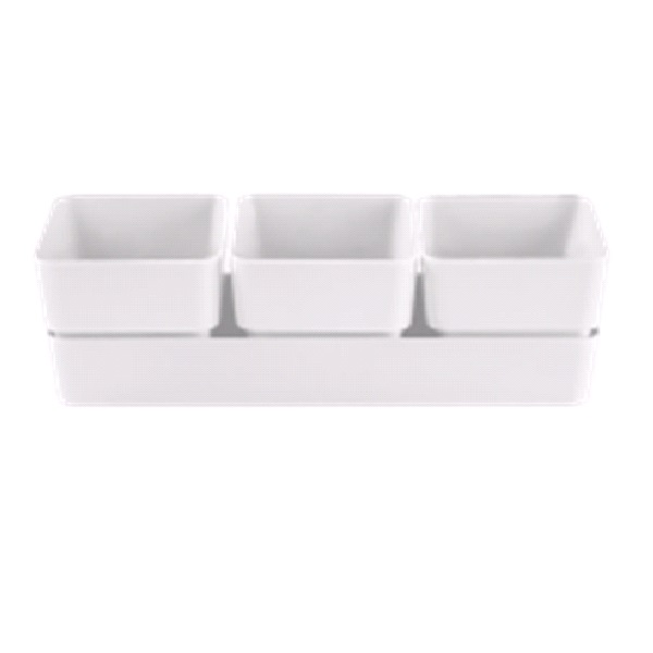 Кашпо "Фиори" Трио 0,45л Белый