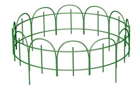 Заборчик  для  клумбы  «Широкий»  4 секции высота 750мм диаметр 1250мм