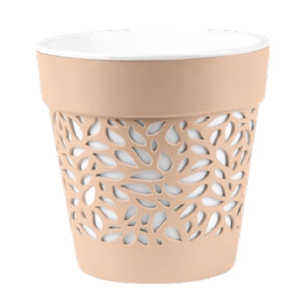 Кашпо "Блоссом" 8,3л Пудра/Белый