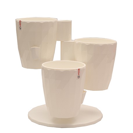 Кашпо RUBY Трио 1л Белый