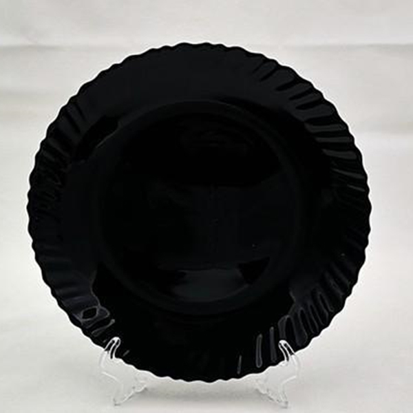 Тарелка обеденная d-19см (дымчатое стекло) Тарелка обеденная d-19см (дымчатое стекло)