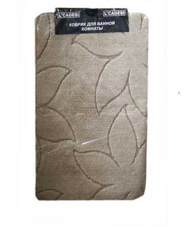 Коврик из полипропилена на латексной основе, "L'CADESI MONO", 50х80см, Коричневый