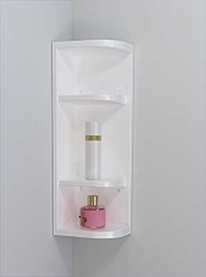 Полка угловая Hilton Universal (снежно-белый)