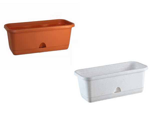 Балконный ящик 400мм с поддоном 6,4л (то)