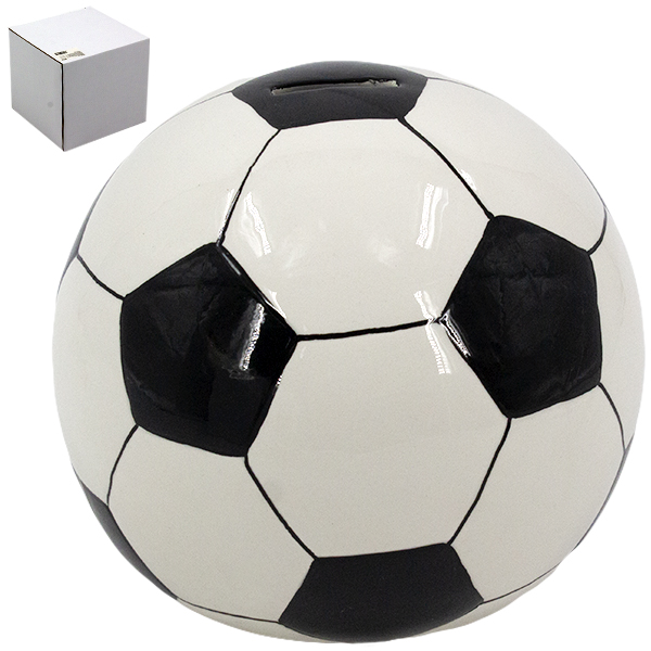 Копилка керамическая ФУТБОЛЬНЫЙ МЯЧ большой  Ø-17см