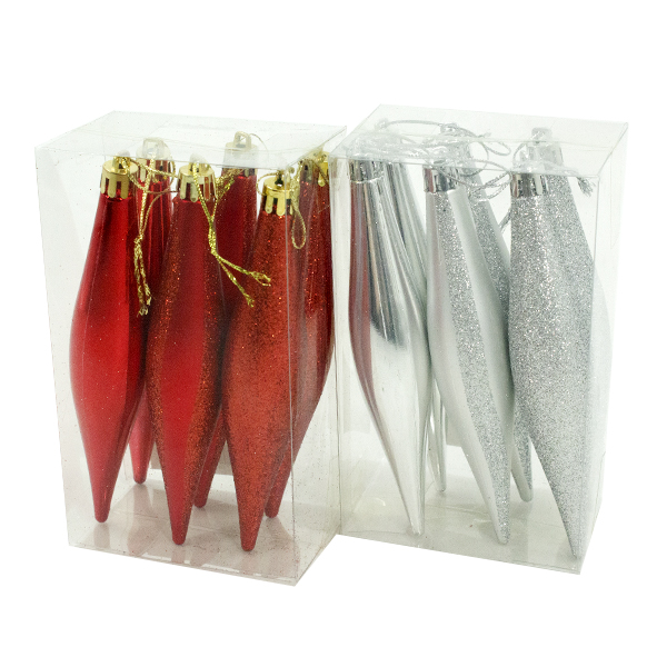 Украшение подвесное ЛЬДИНКА 14см набор 6шт