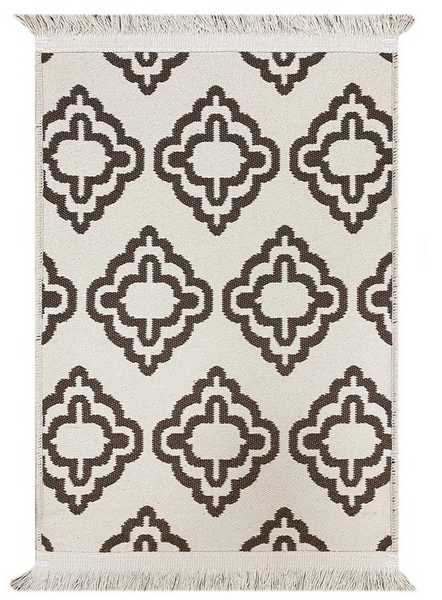 Коврик двухсторонний из хлопка 50х70 коричневый  PAMUKLU DOUBLE, Турция NK9-01