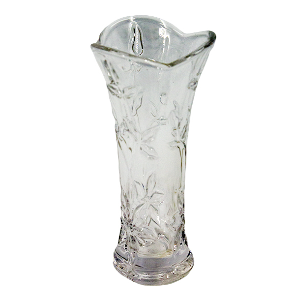 Ваза стеклянная для цветов h-18см
