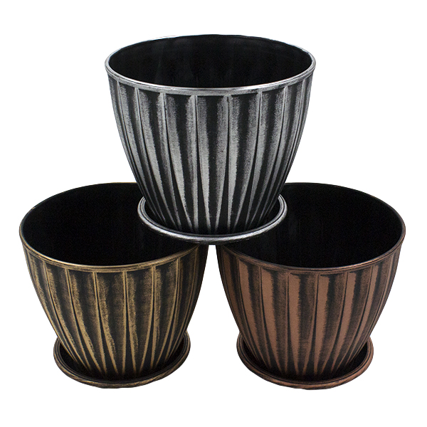 Кашпо для цветов EDGE D20xH17см