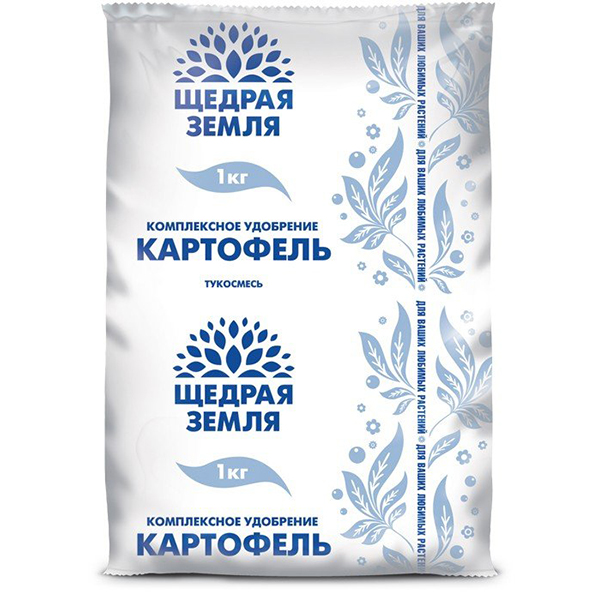 Удобрение сухое Щедрая земля НЦС минеральное для картофеля гранулированное 1кг