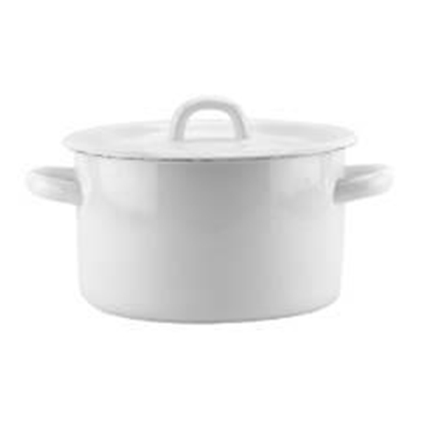 Кастрюля эмал  2л без. рис.