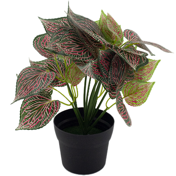 Цветок искусственный h-25см, в пластиковом горшке