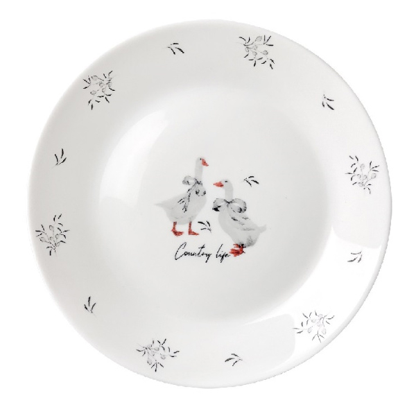 Тарелка плоская 17,7 см JEWEL Гусики (стеклокерамика)