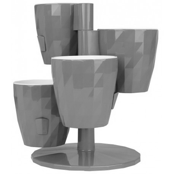 Кашпо RUBY Кватро 1л Серый жемчуг