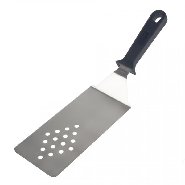 Лопатка поварская 37,5*9,5см перфорированная нерж/пласт ручка 13,3см (9,5*20,0см раб/часть)