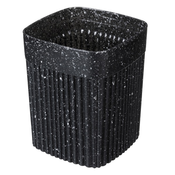 Стакан "VELVET" 90х90х110мм, 0.65л (черный гранит) (то)