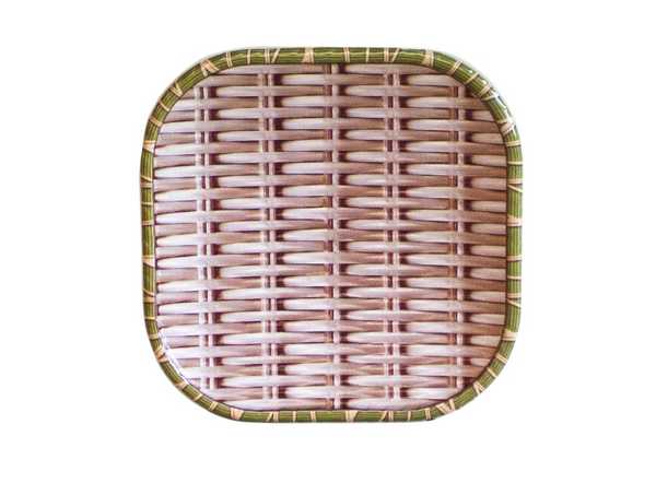 Поднос пластиковый ПЛЕТЕНКА 21*21см