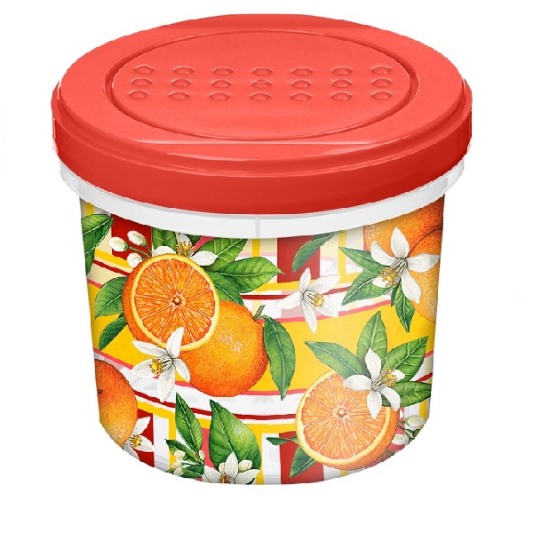 Банка с завинчивающейся крышкой "Asti" 0,7л с декором "Сицилия" (красный)