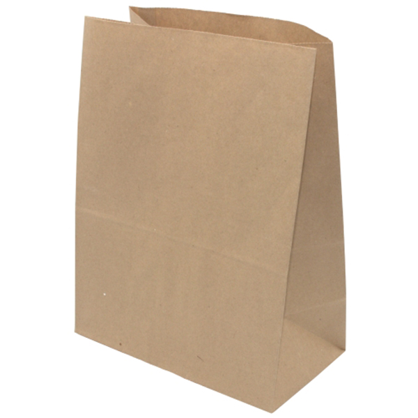 Пакет бумажный "на вынос"  220х120х290 мм 50г/м2 Крафт (50 шт)