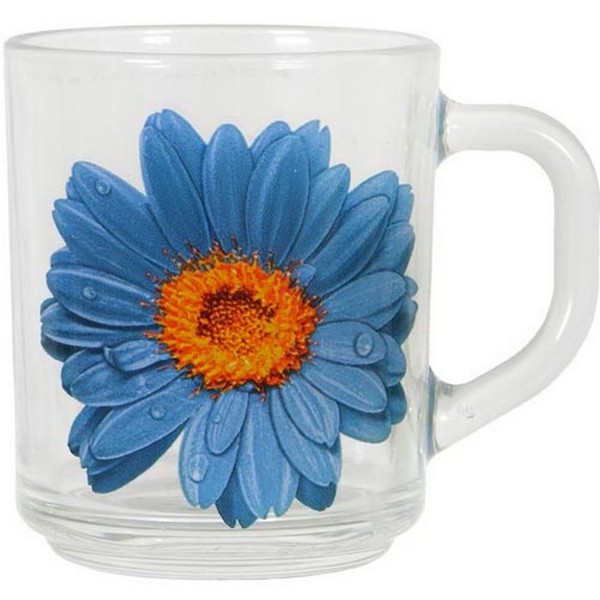 Кружка 200 мл  "Зеленый чай" Голубой цветок