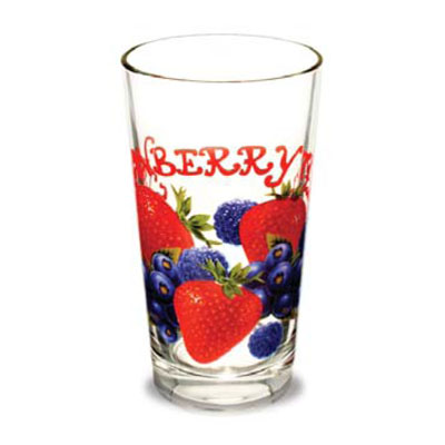 Набор стаканов 6шт. 300 мл "Гладкий"  Ягодный микс К