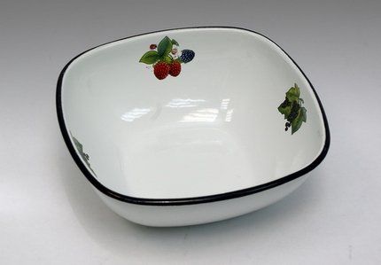 Миска эмал 1,5л квадратн. 0308К/4М