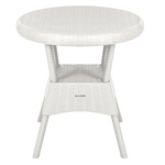 Стол круглый RATTAN Ola Dom 700х700х720мм (белый)