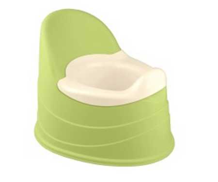 Горшок детский со вставкой (зеленый) (то)
