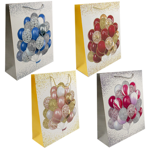 Пакет подарочный бумажный ПРАЗДНИК 26*10*32см