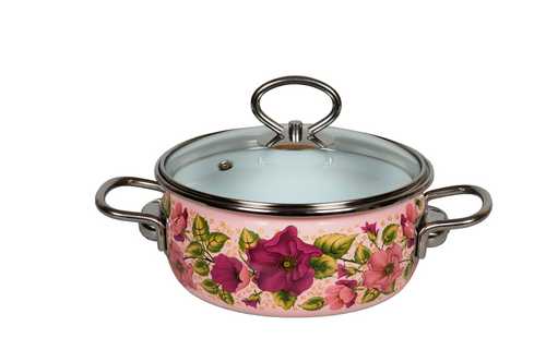 Кастрюля VIOLETTA 1,5л розовый сфер