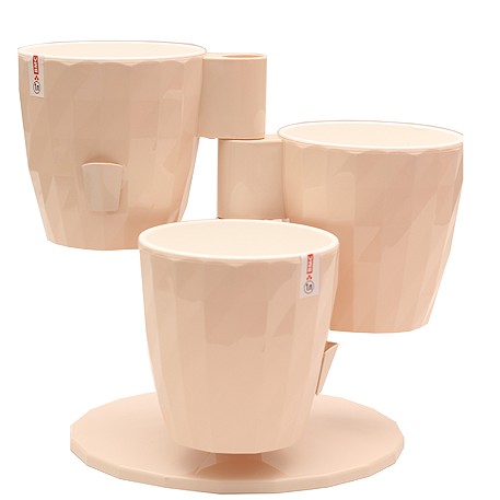 Кашпо RUBY Трио 1л Пудра