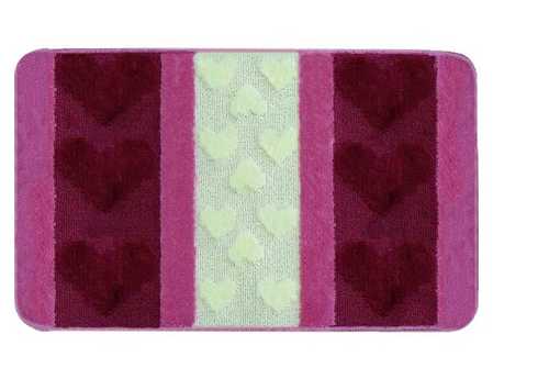 Комплект ковриков из полипропилена на латексной основе, "L'CADESI HURREM" из 2-х шт, 60х100см, вишне