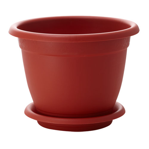 Горшок для цветов Борнео 29см/7,8л с подставкой №6 терракотовый (то)