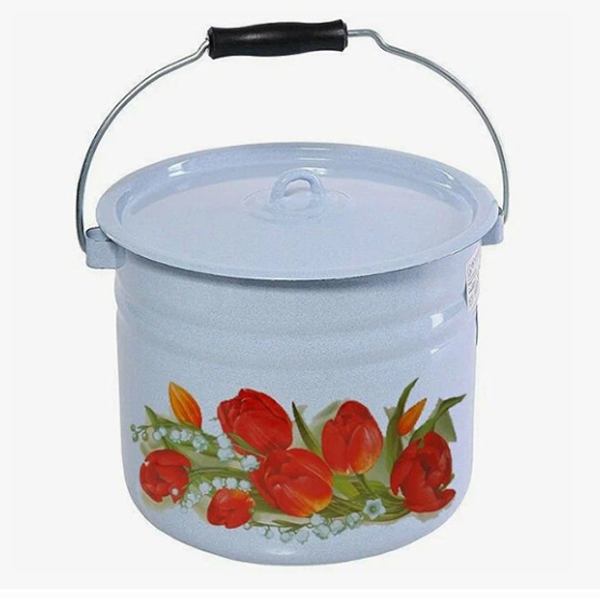 Ведро 9л с крышкой "Ласковый май" 