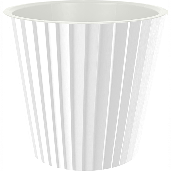 Горшок для цветов Sand D190мм, 3,3л c дренажной вставкой белый (то)