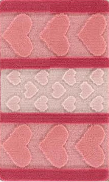 Коврик HURREM из пропилен. 60*100см розовый