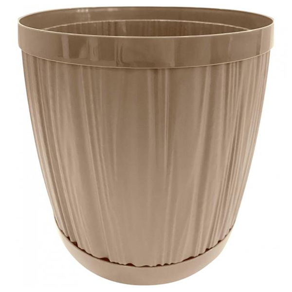 Горшок для цветов BARCELONA 1,8л молочный шоколад