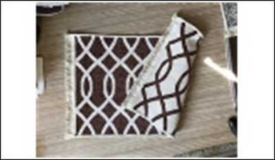 Коврик двухсторонний из хлопка 60х90 коричневый PAMUKLU DOUBLE , Турция NK1-02 