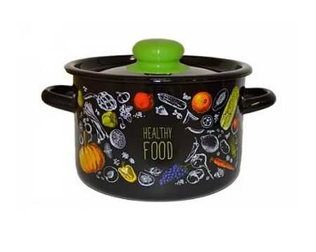 Кастрюля эмал цил Healthy food 7,0л ТМ Appetite Кастрюля эмал цил Healthy food 7,0л ТМ Appetite