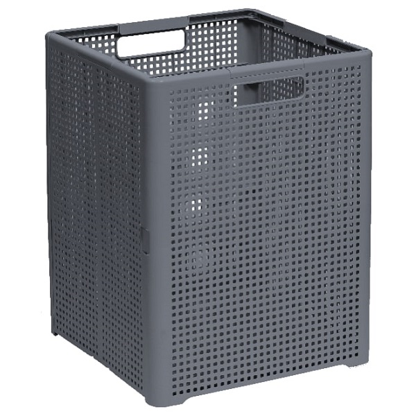 Корзина складная "Лофт" 50л (серый) (то)