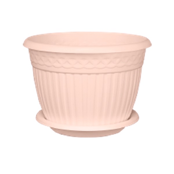 Кашпо Византия 3л Пудровый