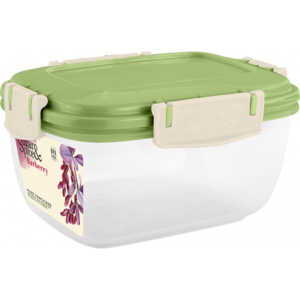 Контейнер д/продуктов Barberry 0,45л герм. прямоуг. фисташка (то)