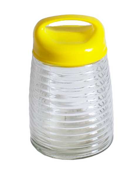 Банка стеклянная с пластиковой крышкой Ф-12см H-19см