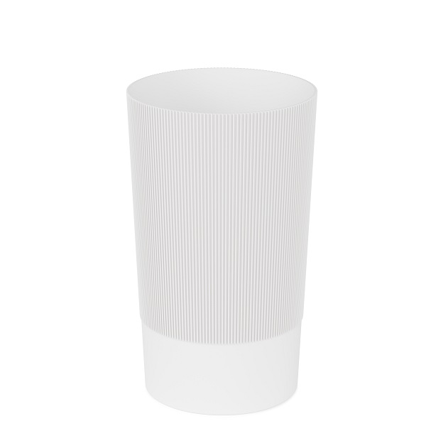 Ваза для цветов под срезку "Версаль" (D200мм,выс340мм)(белый)(то)