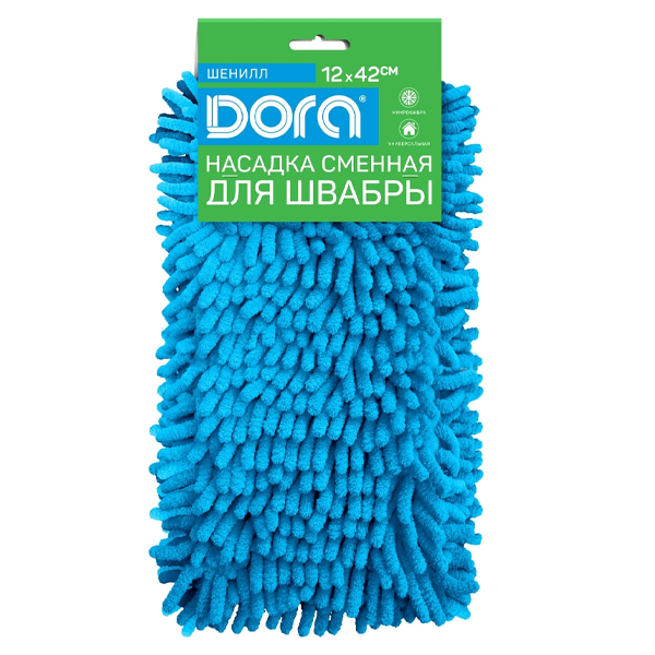 Насадка сменная для швабры из микрофибры на липучке ШЕНИЛЛ