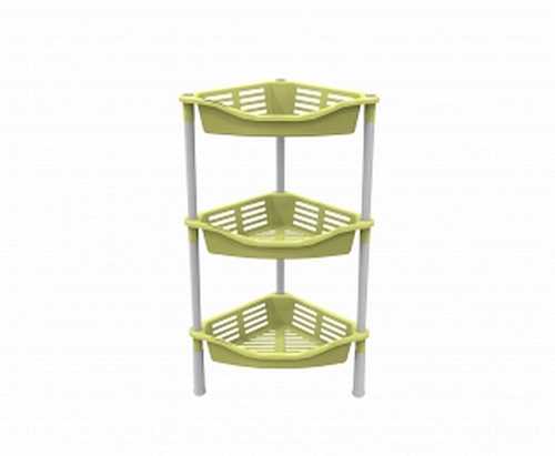 Этажерка угловая с корзинками Krita  3-х секц (лето) (то)