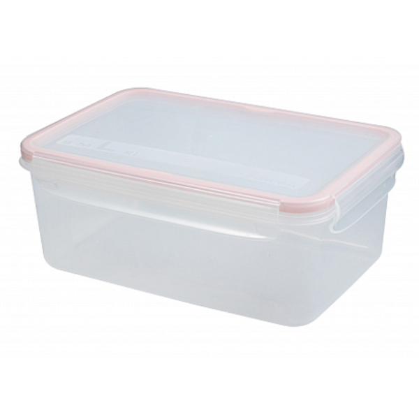 Контейнер для СВЧ 2,4л "ЭКСТРА ЛОК" L (розовый)