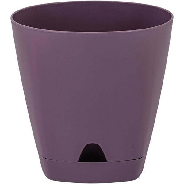 Горшок для цветов AMSTERDAM D200 с прикорневым поливом 4л морозная слива (то)