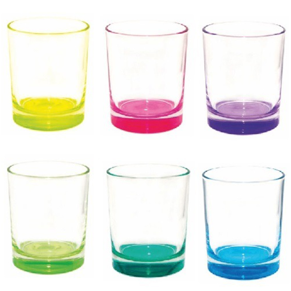 Стакан серия "Гладкий" 250мл (низкий) микс цветов